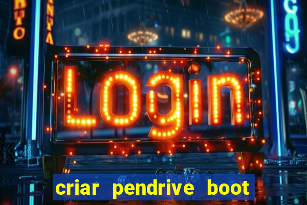 criar pendrive boot windows 10